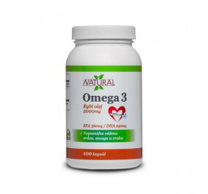 Omega-3 - Rybí olej - 1000 mg - 100 kapsúl